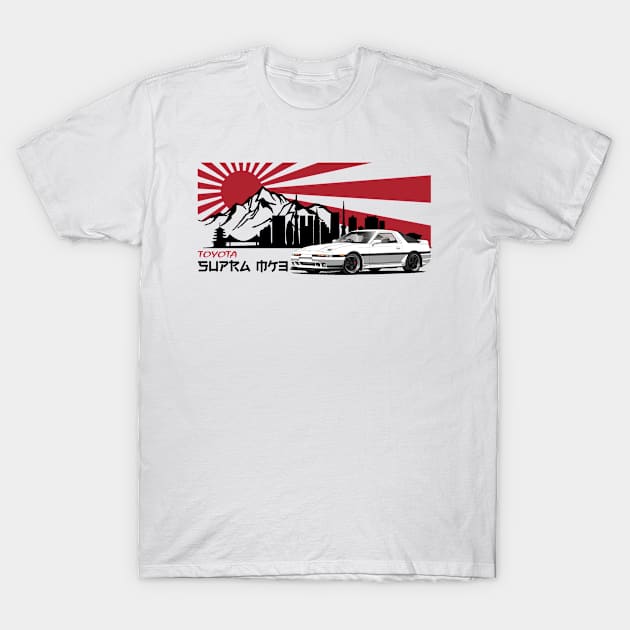 Toyota Supra MK3 A70, JDM car T-Shirt by T-JD